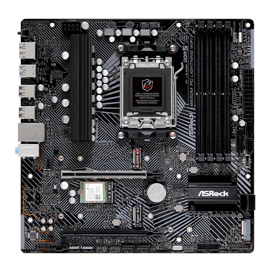 مادربرد ازراک مدل B650M PG Lightning WiFi DDR5