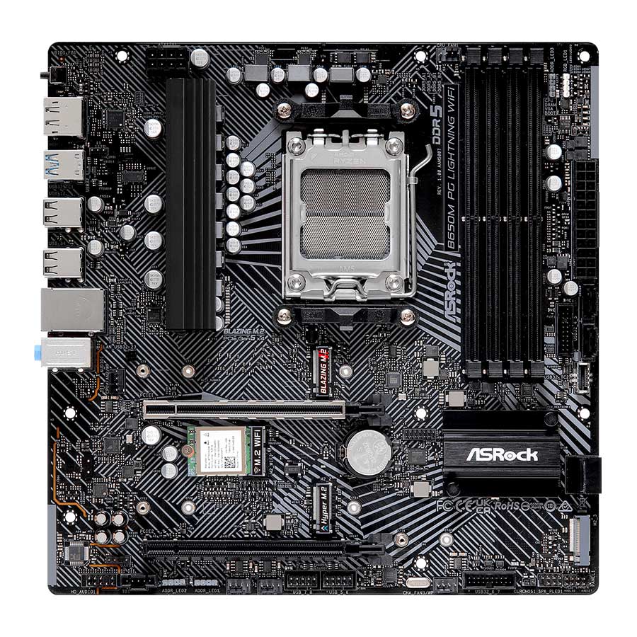 مادربرد ازراک مدل B650M PG Lightning WiFi DDR5