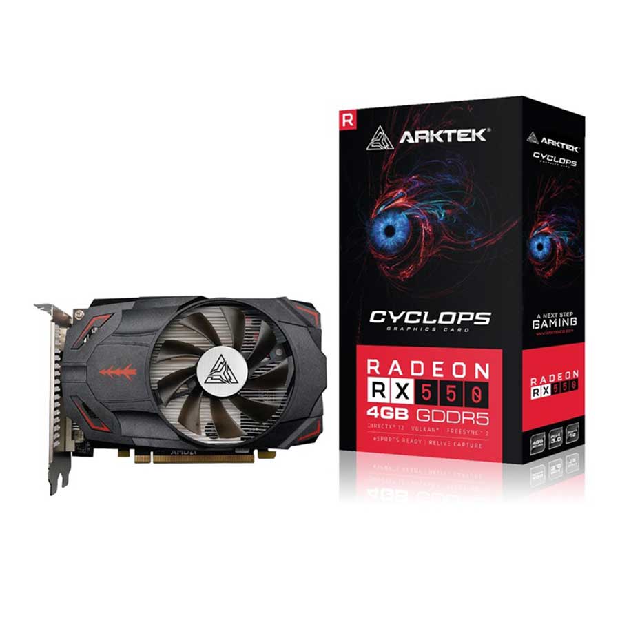 کارت گرافیک ازراک مدل RX550 4GB