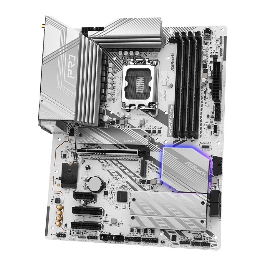 مادربرد ازراک مدل Z890 Pro RS WiFi White DDR5