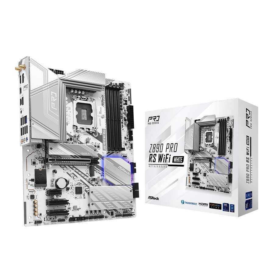 مادربرد ازراک مدل Z890 Pro RS WiFi White DDR5