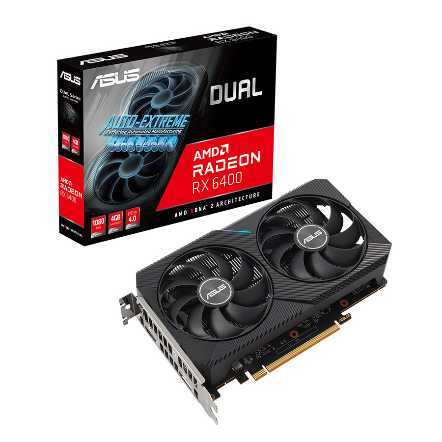 کارت گرافیک ایسوس مدل Dual Radeon RX6400 4GB GDDR6