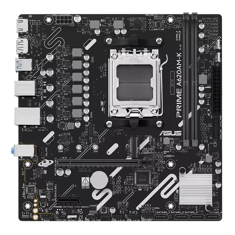 ASUS Prime A620AM-K DDR5 Micro-ATX AM5 Motherboard مادربرد ایسوس