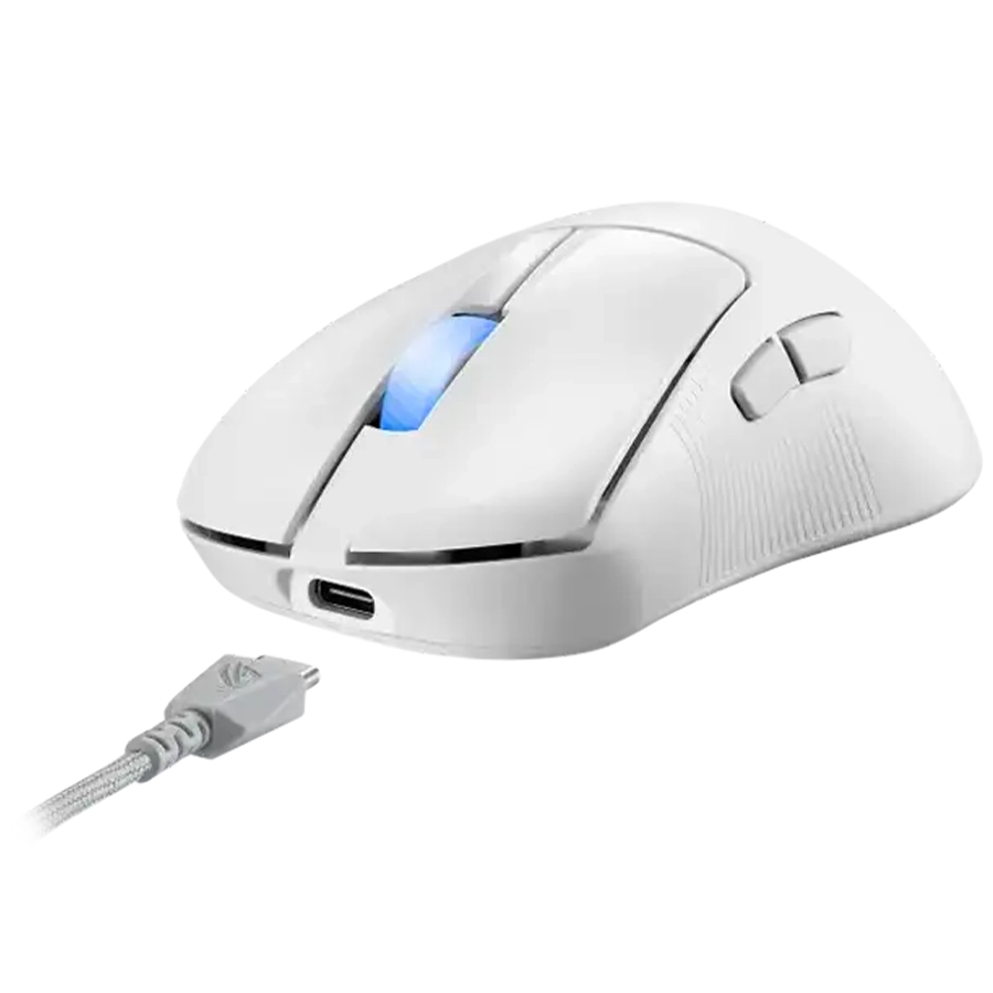 ماوس گیمینگ بی‌سیم ایسوس مدل ROG Harpe Ace Mini P714 white
