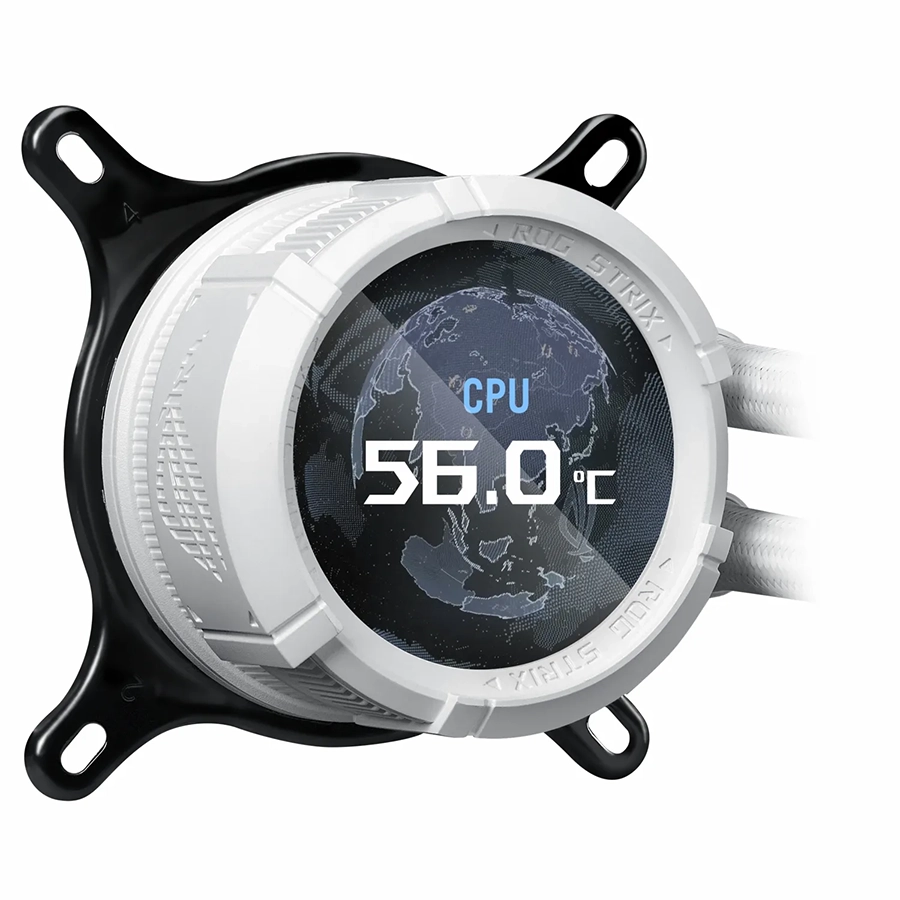 خنک کننده مایع پردازنده ایسوس مدل ROG Strix LCD III 360 ARGB White Edition