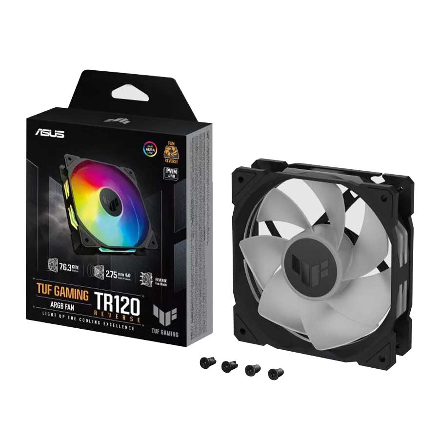 فن خنک کننده کیس کامپیوتر ایسوس مدل TUF Gaming TR120 ARGB Reverse