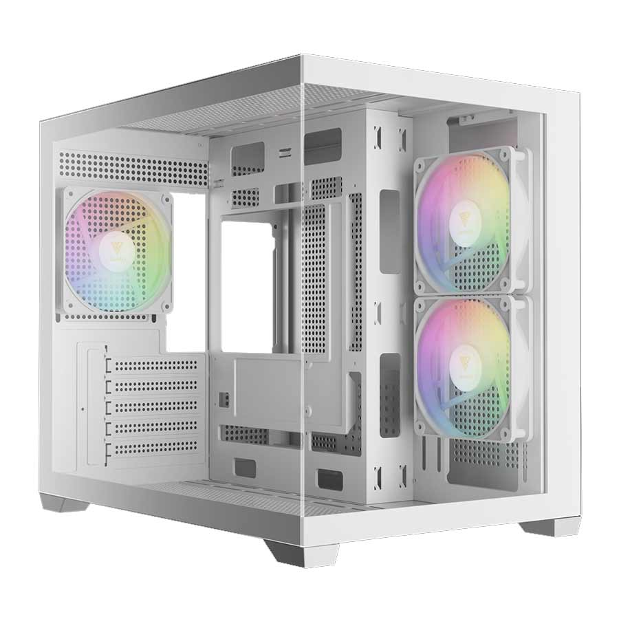 کیس کامپیوتر گیم دیاس مدل AURA GC10M WH ARGB