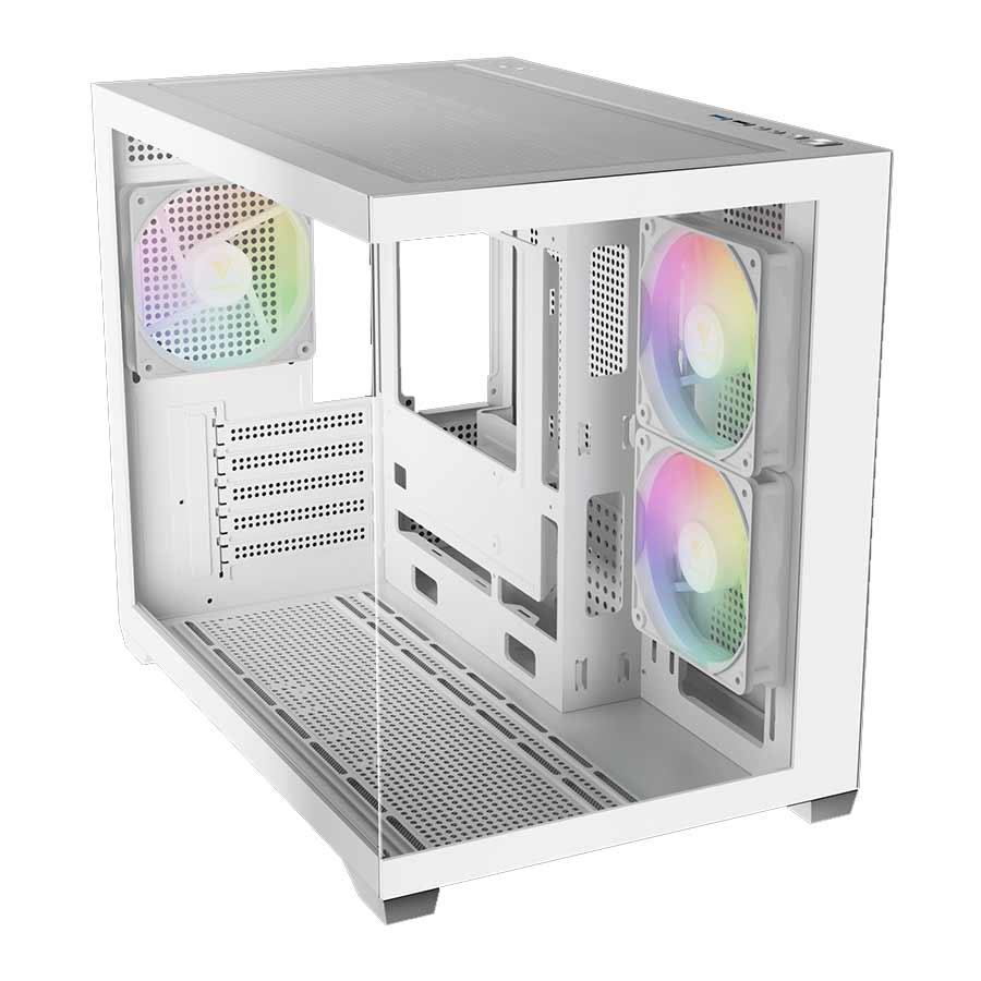 کیس کامپیوتر گیم دیاس مدل AURA GC10M WH ARGB
