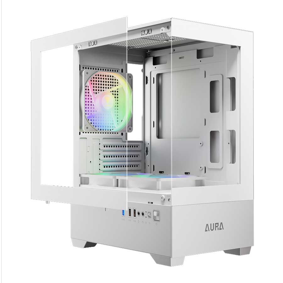 کیس کامپیوتر گیم دیاس مدل AURA GC9M WH ARGB