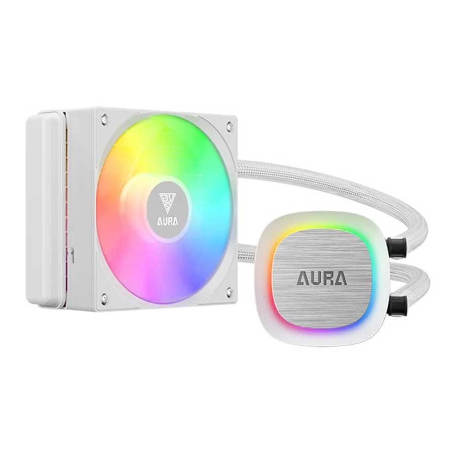 خنک کننده مایع پردازنده گیم دیاس مدل AURA GL120 WH