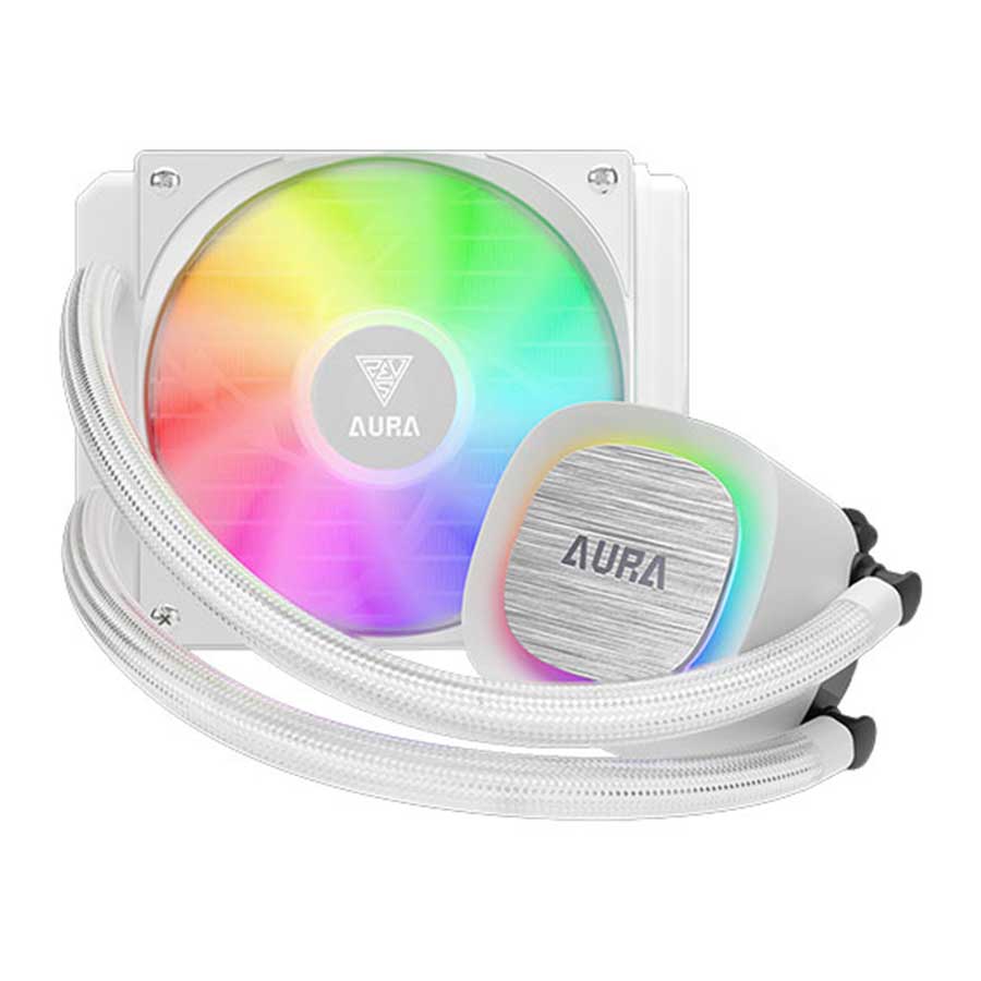 خنک کننده مایع پردازنده گیم دیاس مدل AURA GL120 WH