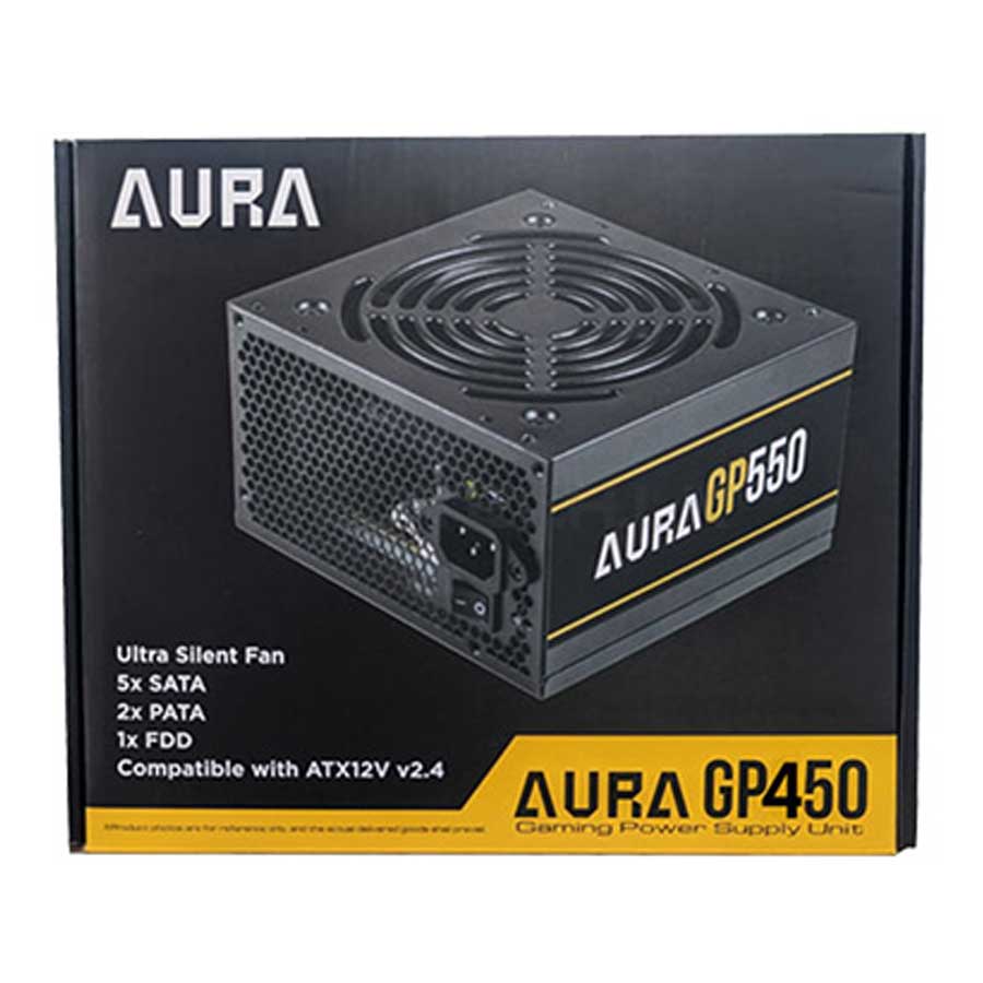 پاور کامپیوتر 450 وات تمام ماژولار گیم دیاس مدل AURA GP450