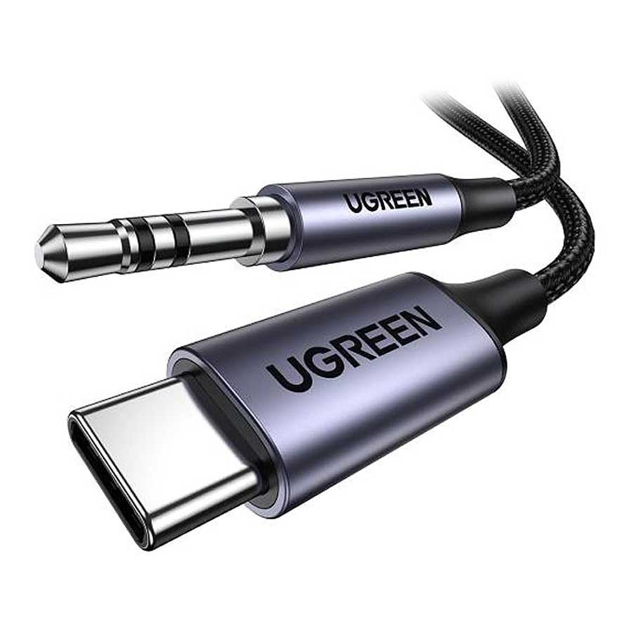 کابل 1 متری تبدیل USB-C به جک 3.5 میلی‌متری یوگرین مدل AV143