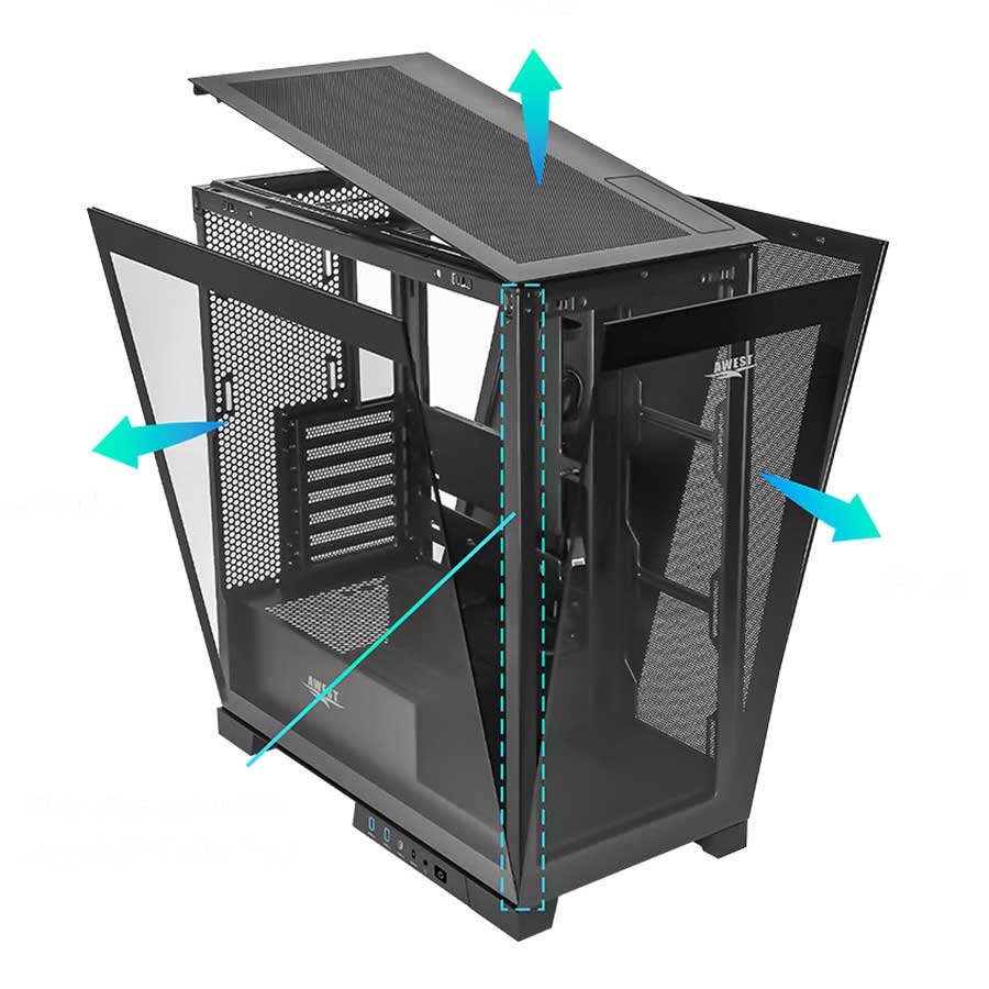 کیس کامپیوتر اوست مدل GT-AQ16-MB