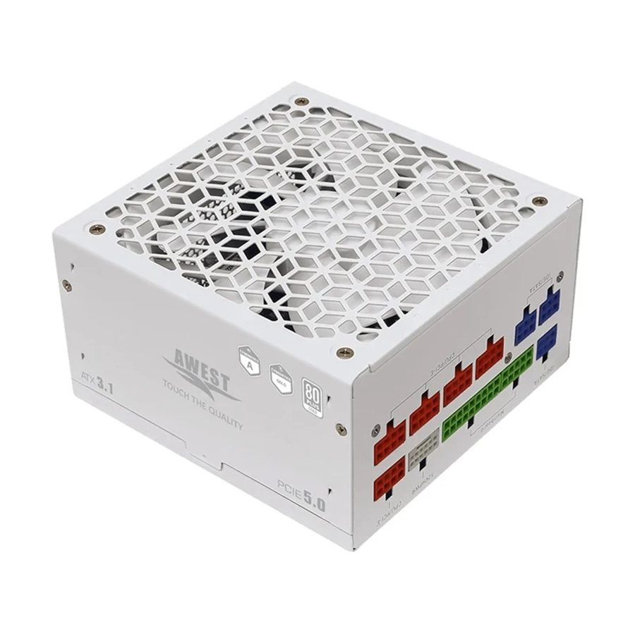 پاور کامپیوتر 750 وات تمام ماژولار اوست مدل GT-AV750-GF Lite V3 White