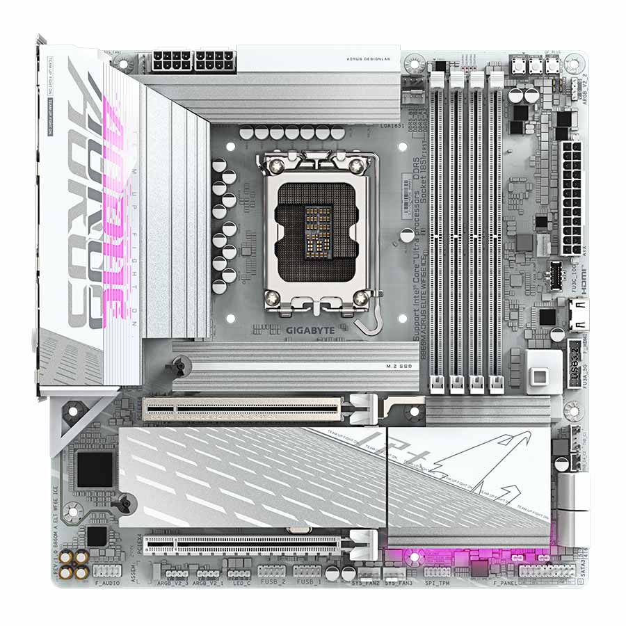 مادربرد گیگابایت مدل B860M AORUS ELITE WIFI6E ICE DDR5