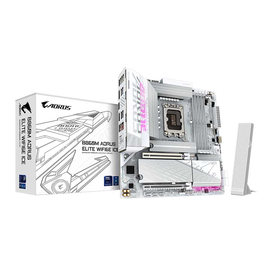 مادربرد گیگابایت مدل B860M AORUS ELITE WIFI6E ICE DDR5
