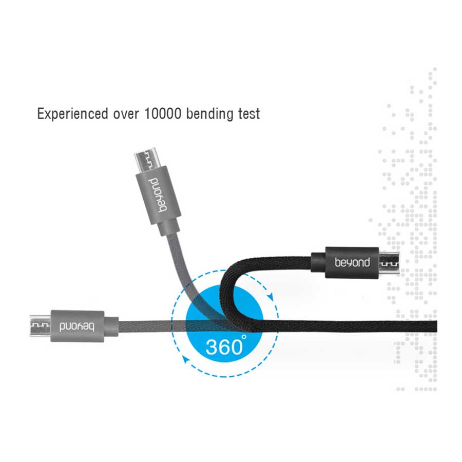 کابل تبدیل 0.3 متری USB به MicroUSB بیاند مدل BA-313