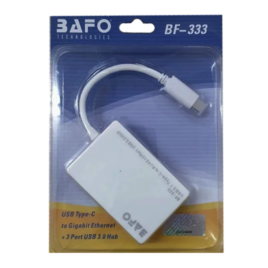 مبدل USB-C به Ethernet/USB 3.0 بافو