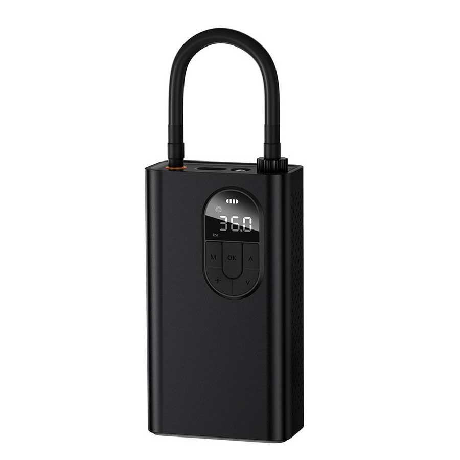 کمپرسور باد لاستیک خودرو باسئوس مدل CRNL040001 ظرفیت 2500mAh