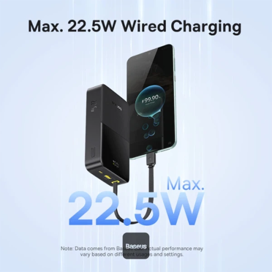 پاوربانک بیسوس مدل ENERFILL PPBD2P 22.5W ظرفیت 20000mAh