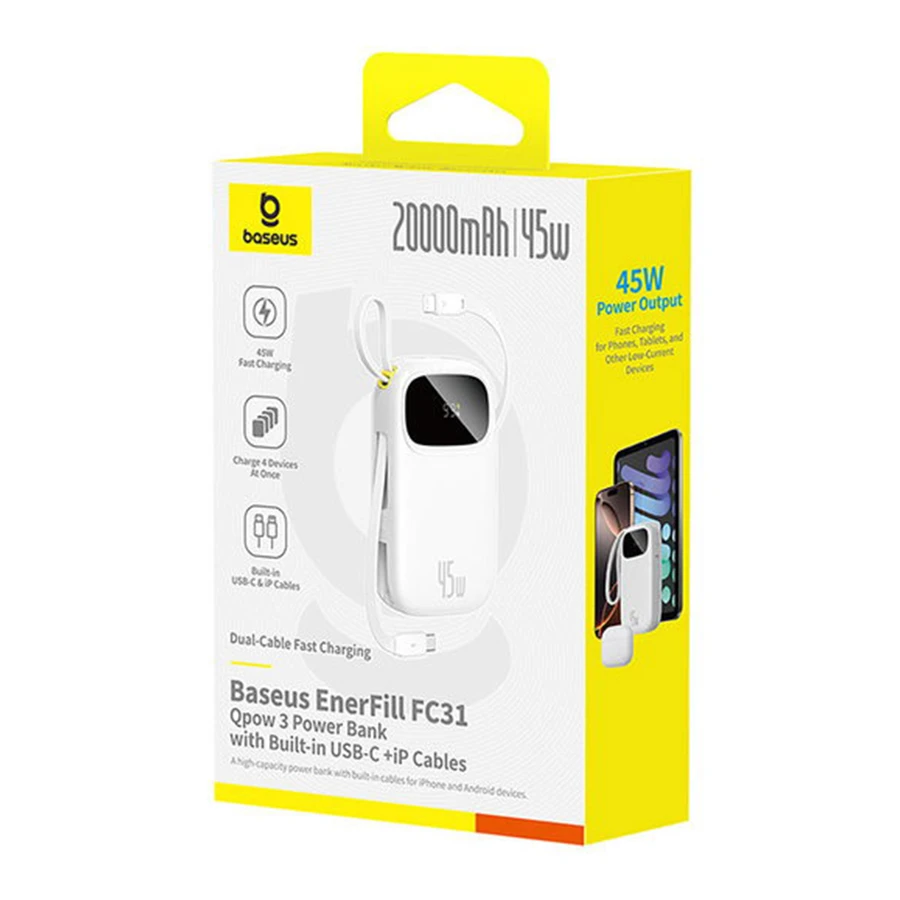 پاوربانک بیسوس ظرفیت 20000mAh