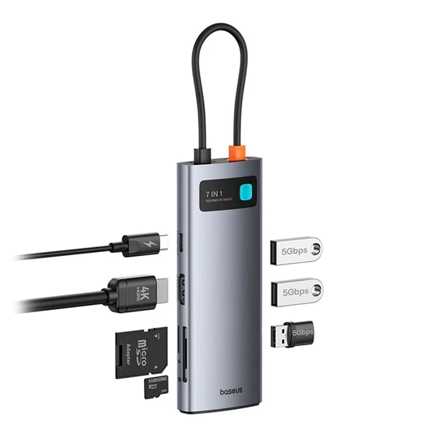 هاب USB-C هفت پورت بیسوس