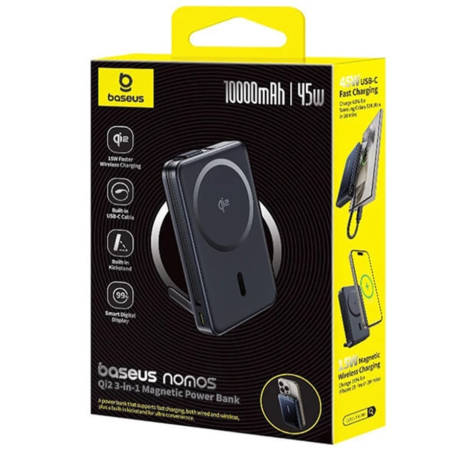 پاوربانک بیسوس مدل Nomos 45W ظرفیت 10000mAh