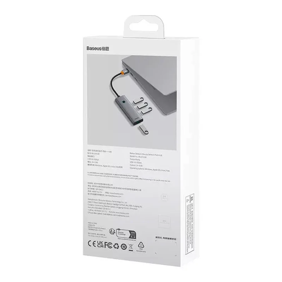 هاب USB-C چهار پورت بیسوس