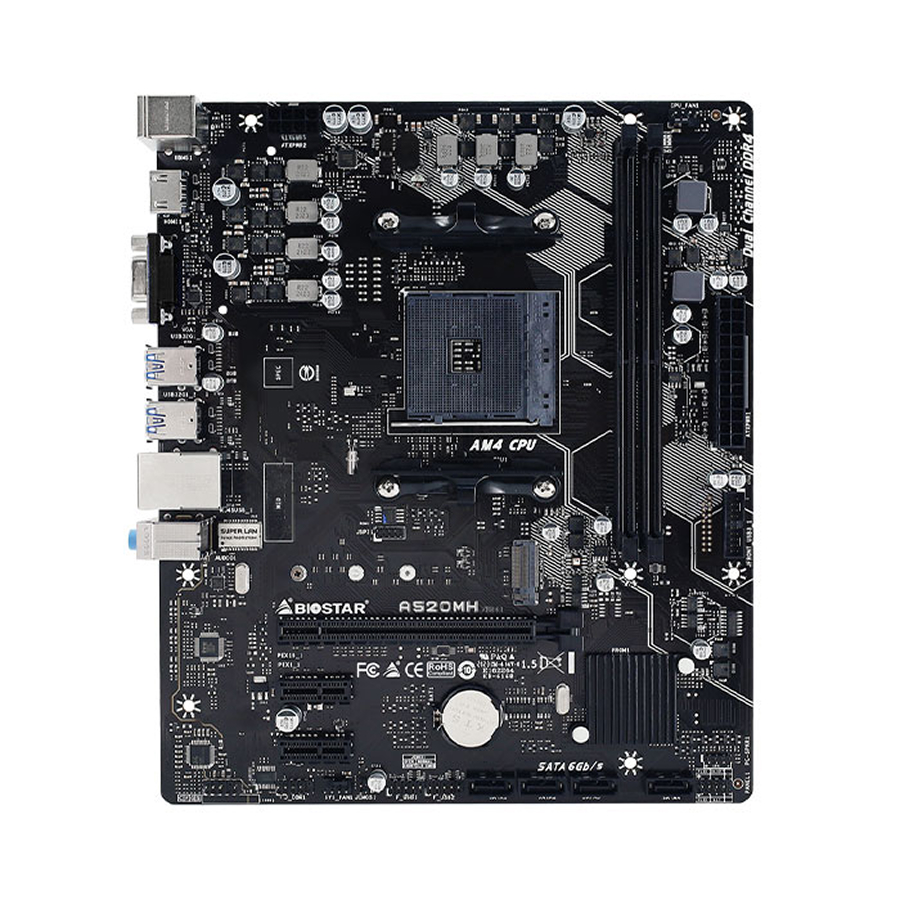 BIOSTAR A520MT LGA DDR4 AM4 m-ATX Motherboard مادربرد بایوستار