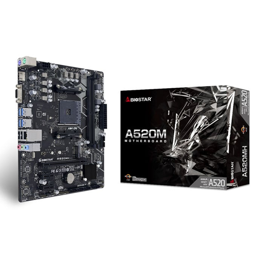 BIOSTAR A520MT LGA DDR4 AM4 m-ATX Motherboard مادربرد بایوستار