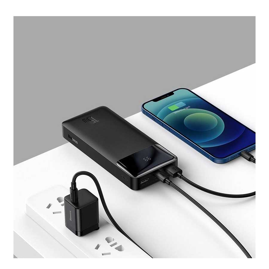 پاور بانک باسئوس مدل 15W Bipow PPDML-J01 ظرفیت 20000mAh