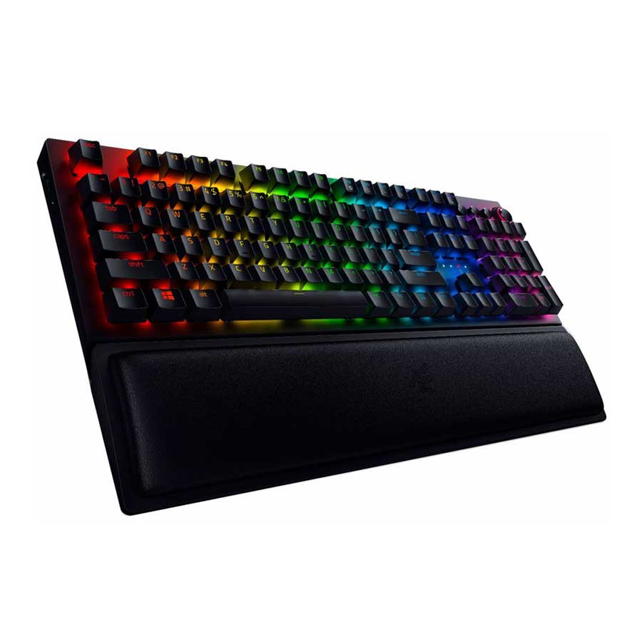 کیبورد گیمینگ بی‌سیم ریزر مدل BlackWidow V3 Pro-Green Switch