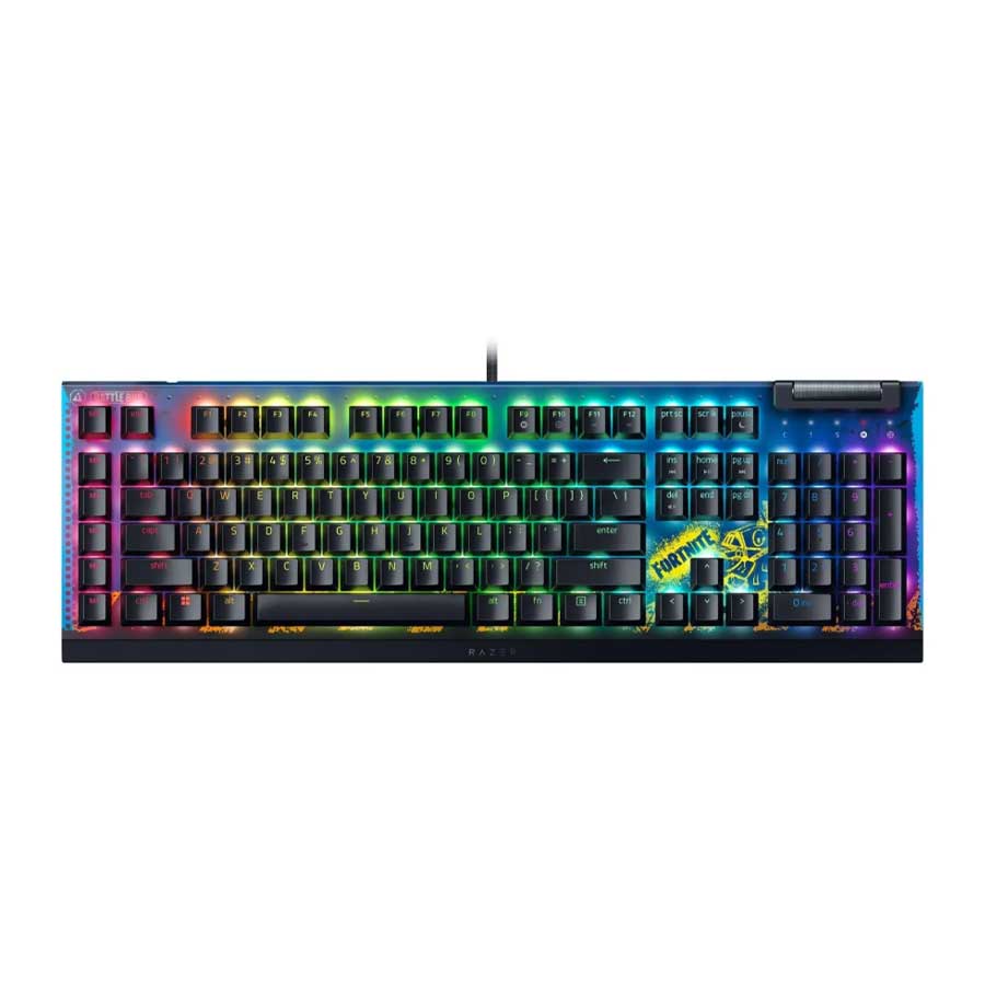 کیبورد گیمینگ باسیم ریزر BlackWidow V4 X Fortnite Edition