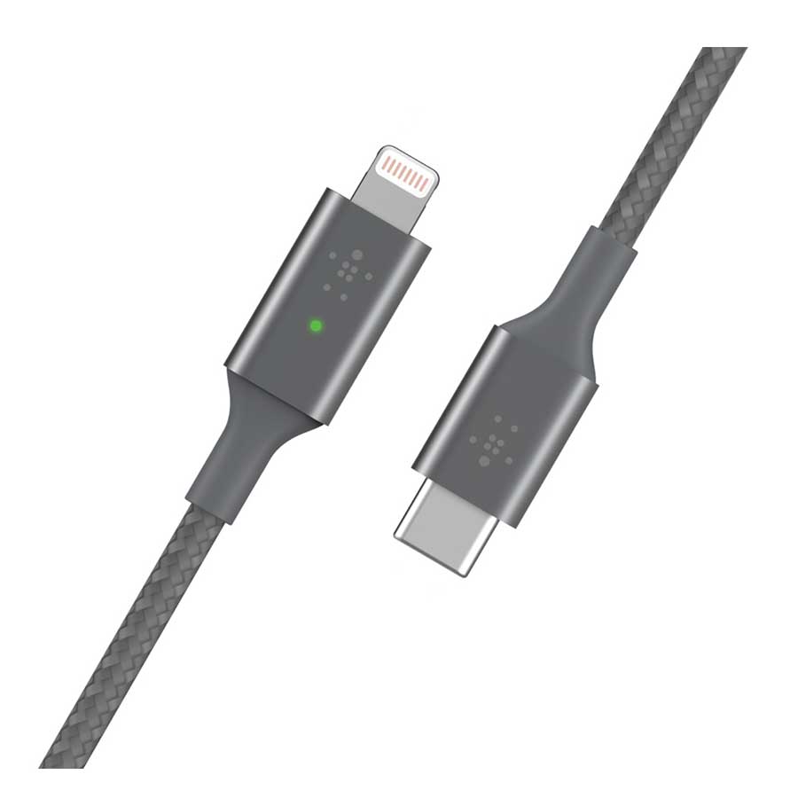 کابل تبدیل USB-C به لایتنینگ بلکین مدل BOOST CHARGE CAA006bt04BK