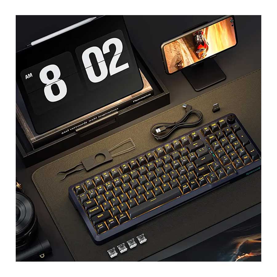 کیبورد گیمینگ بی‌سیم ردراگون مدل BRAGI K688 GB PRO RGB