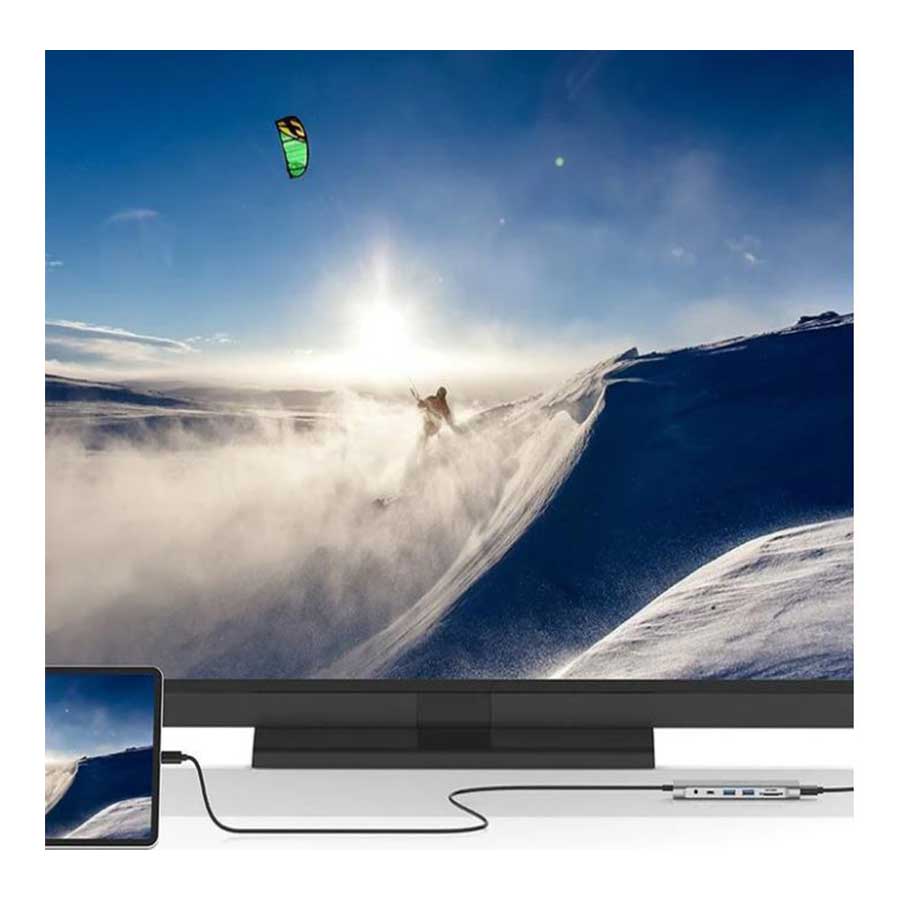 هاب و داک استیشن USB-C هشت پورت لنشن مدل C37-1M