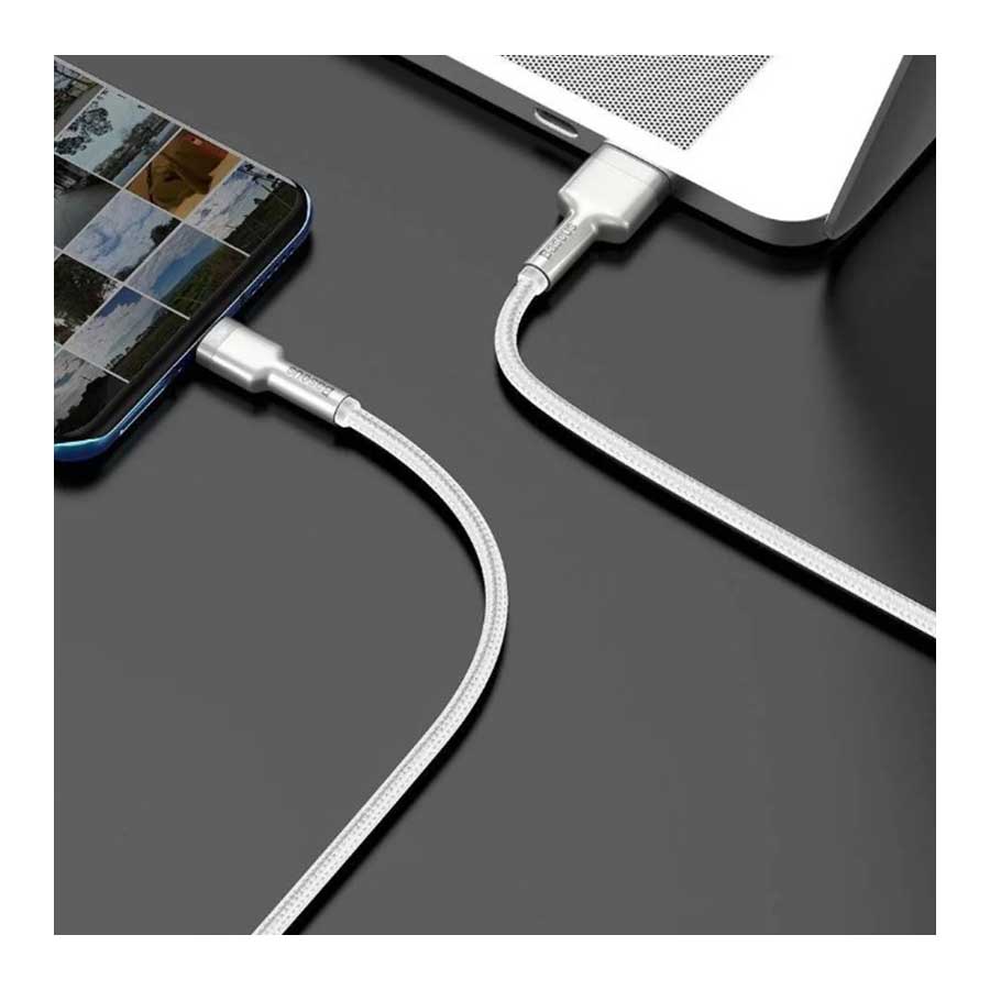 کابل تبدیل 2 متری USB به USB-C باسئوس مدل Cafule CAKF000202