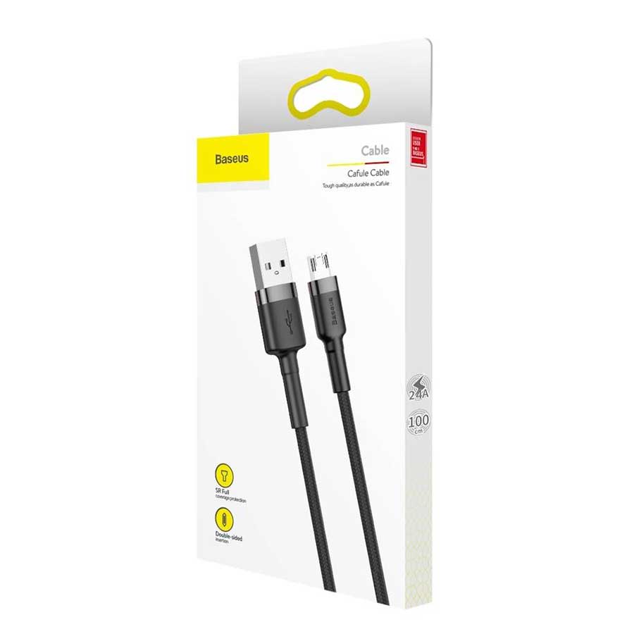 کابل تبدیل 1 متری USB به MicroUSB باسئوس Cafule CAMKLF-BG1