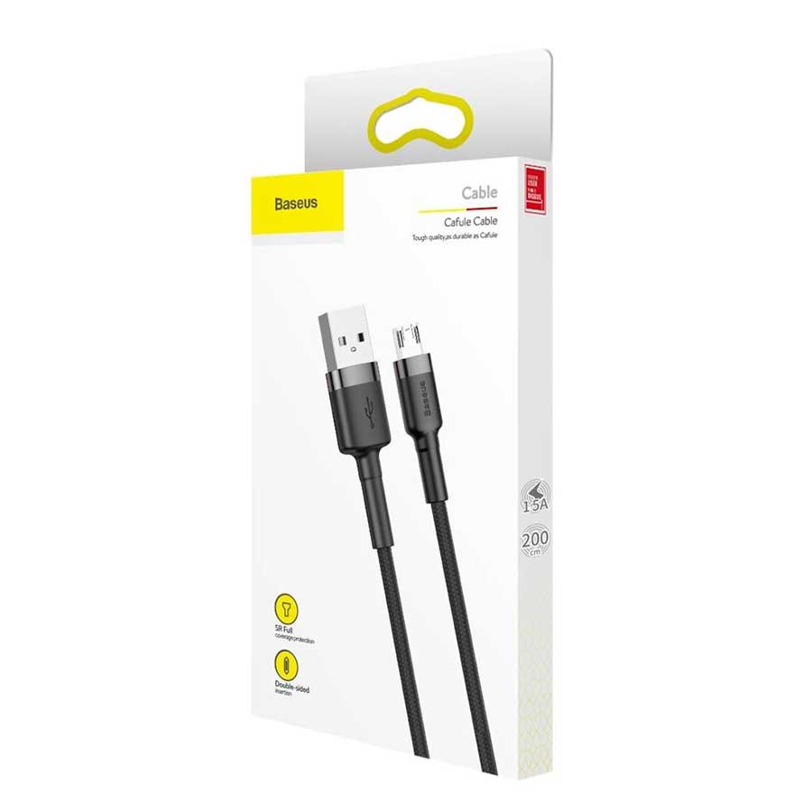 کابل تبدیل 2 متری USB به MicroUSB باسئوس Cafule CAMKLF-CG1