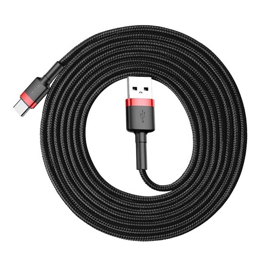 کابل تبدیل 2 متری USB به USB-C باسئوس مدل Cafule CATKLF-CG1