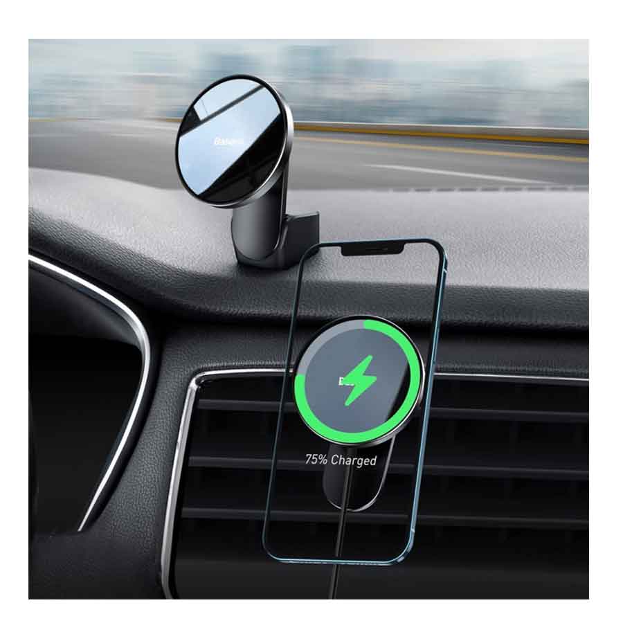 پایه نگهدارنده گوشی موبایل باسئوس مدل Car mount Wireless JN-01