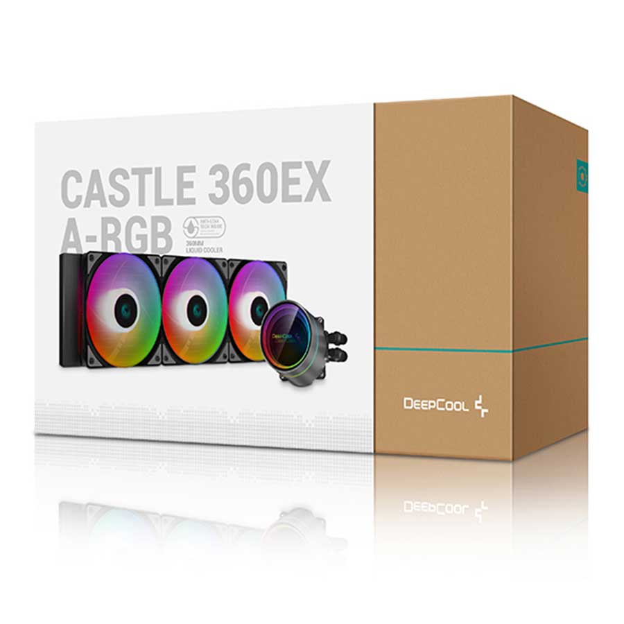 خنک کننده مایع پردازنده دیپ کول مدل CASTLE 360EX A-RGB Black