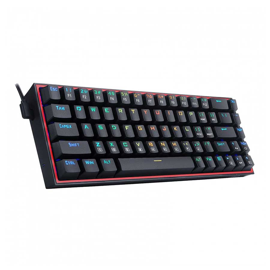 کیبورد گیمینگ باسیم ردراگون مدل CASTOR K631 RGB Red Black