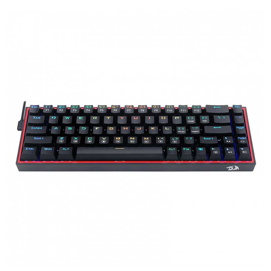 کیبورد گیمینگ باسیم ردراگون مدل CASTOR K631 RGB Red Black