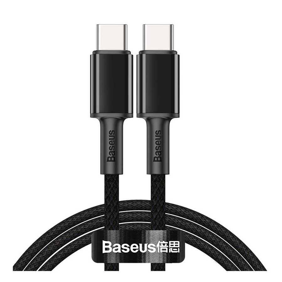 کابل تبدیل 2 متری USB-C به USB-C باسئوس مدل High Density Braided CATGD-A01