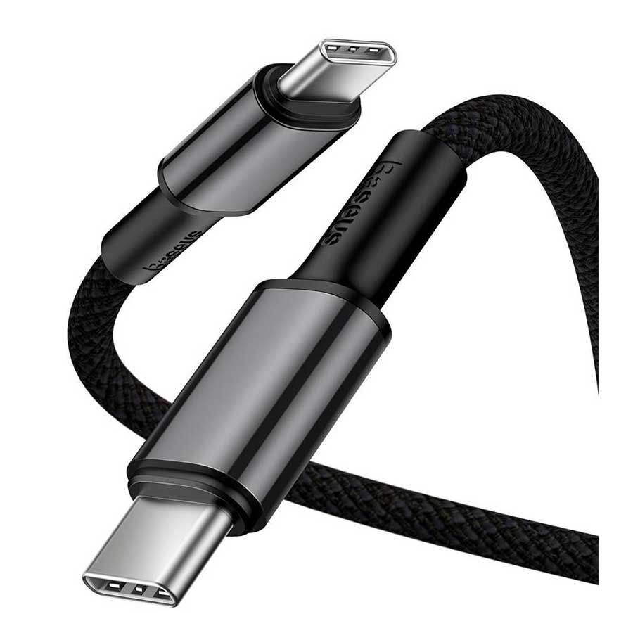 کابل تبدیل 2 متری USB-C به USB-C باسئوس مدل High Density Braided CATGD-A01