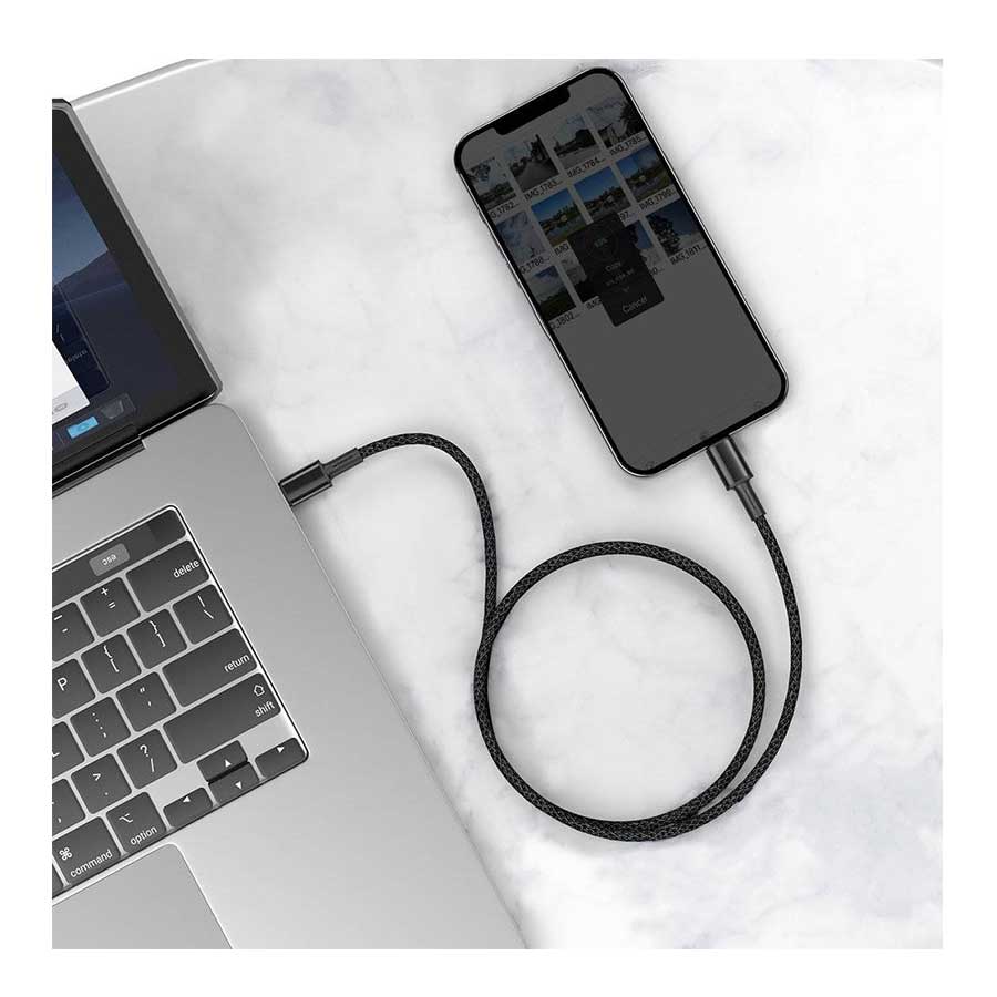 کابل تبدیل 1 متری USB-C به لایتنینگ باسئوس مدل CATLGD-01