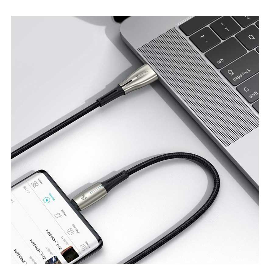 کابل تبدیل 2 متری USB به USB-C باسئوس مدل CATSD-N01