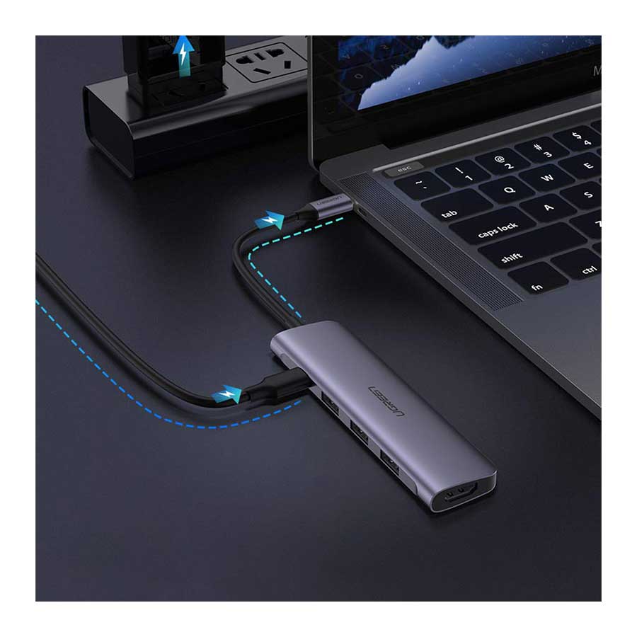 هاب USB-C پنج پورت یوگرین مدل CM136